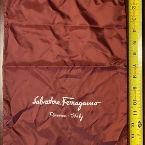 Salvatore Ferragamo red shoe dust bag and free sunglass cloth cases